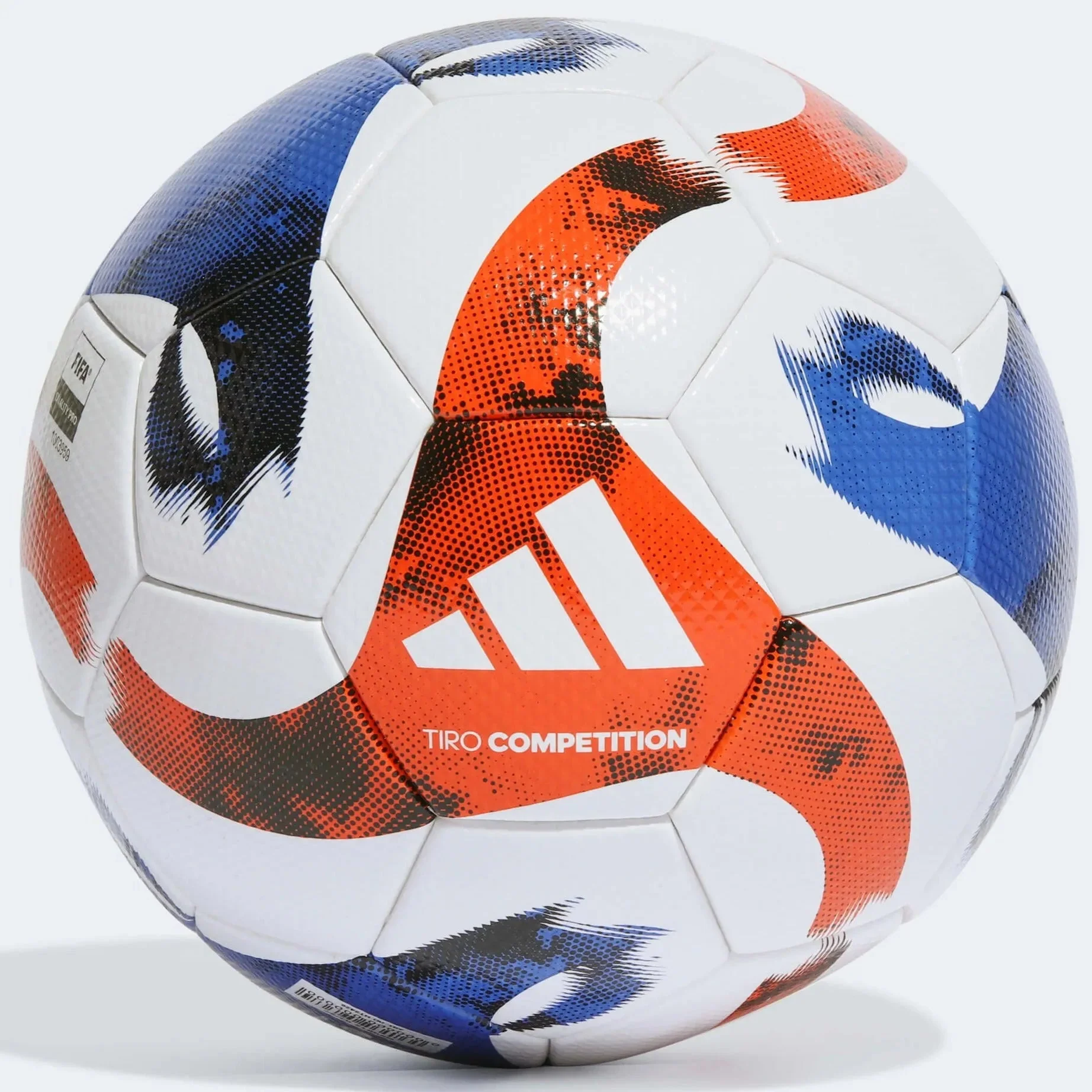 adidas Tiro Competition Ball - White-Solar Orange-Blue