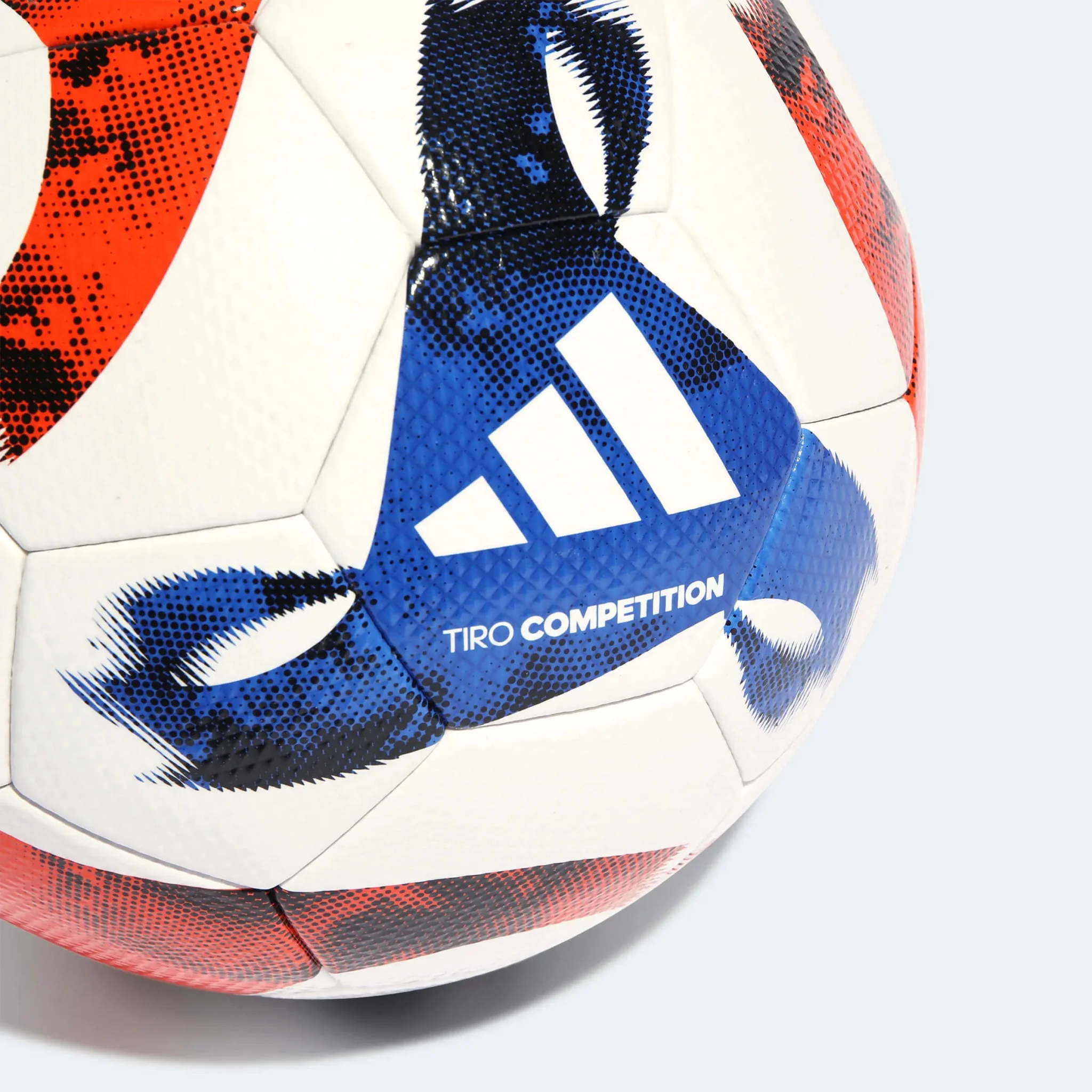 adidas Tiro Competition Ball - White-Solar Orange-Blue - Image 3