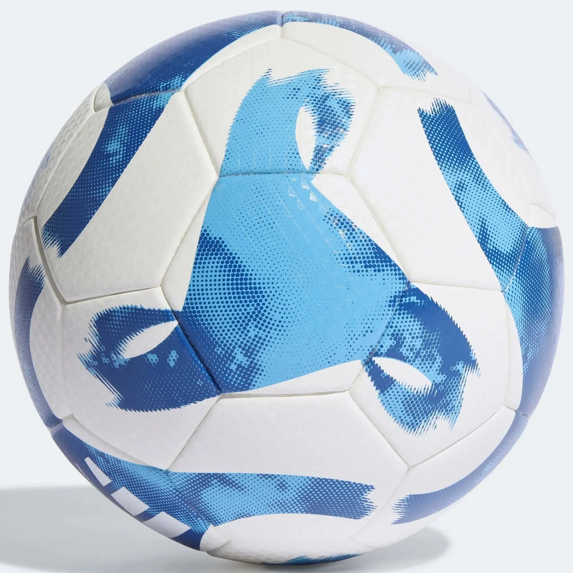 adidas Tiro League Soccer Ball - White-Blue - Image 2