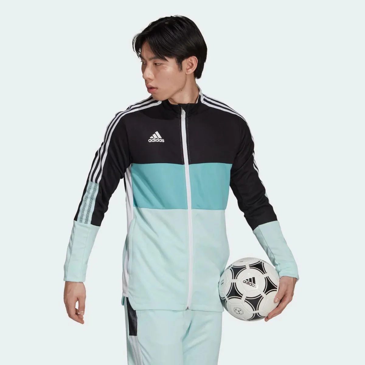 Adidas Tiro Track Jacket - Black-Halo Mint - Image 2