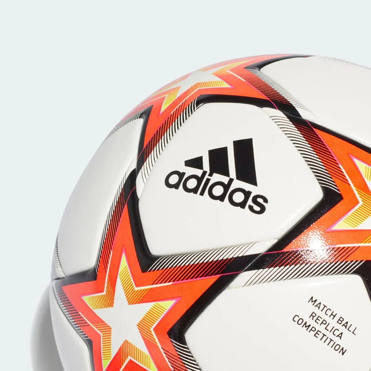 Adidas UCL Competition Pyrostorm Ball - White-Solar Red-Yellow - Image 2
