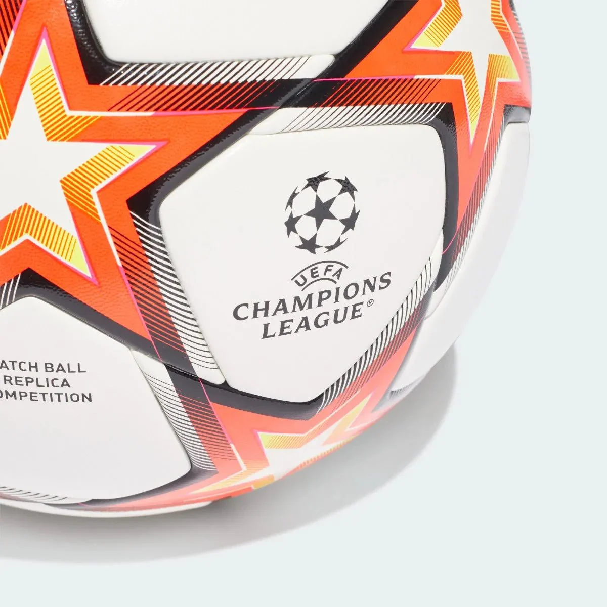 Adidas UCL Competition Pyrostorm Ball - White-Solar Red-Yellow - Image 3