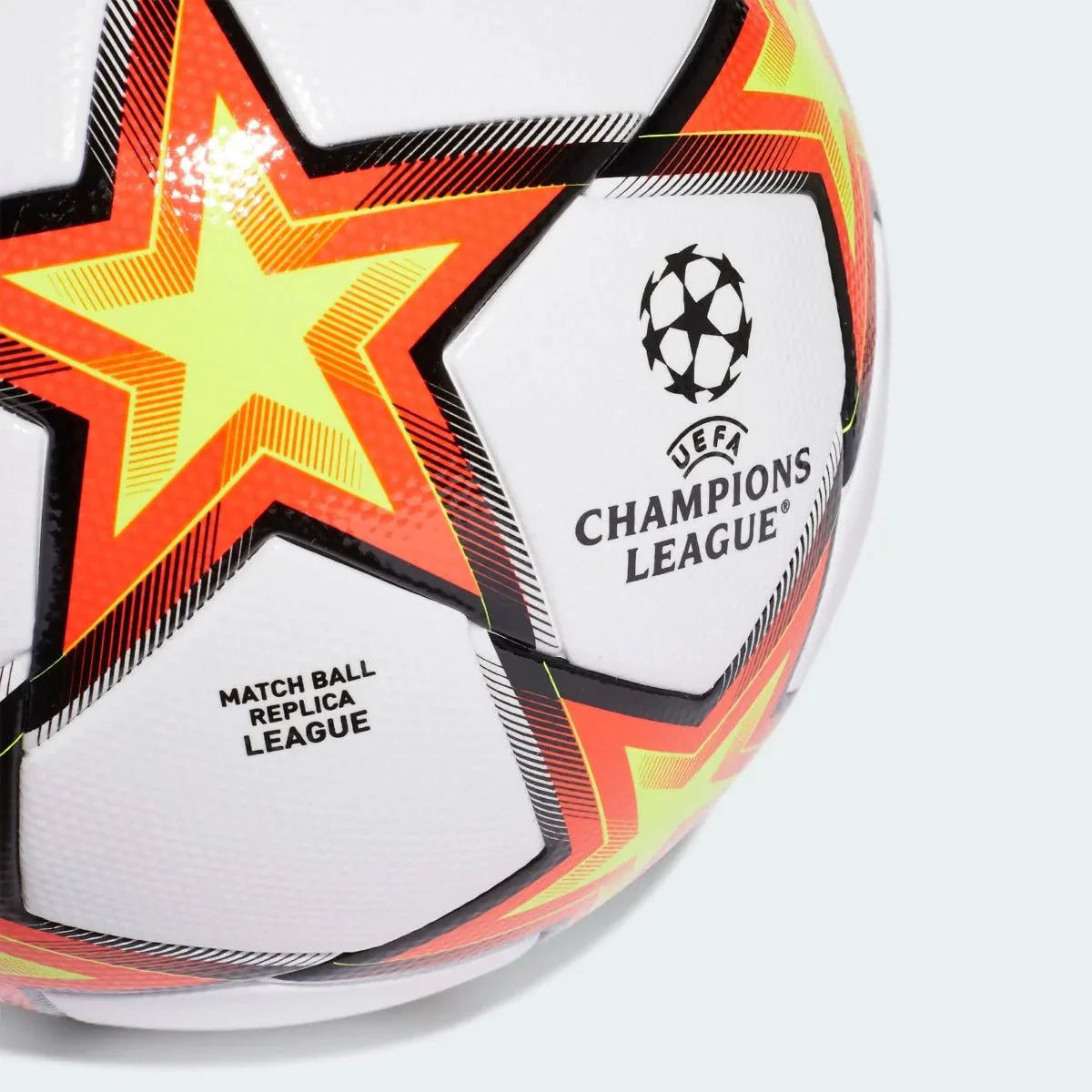 Adidas UCL League Pyrostorm Ball - White-Solar Red-Yellow - Image 3