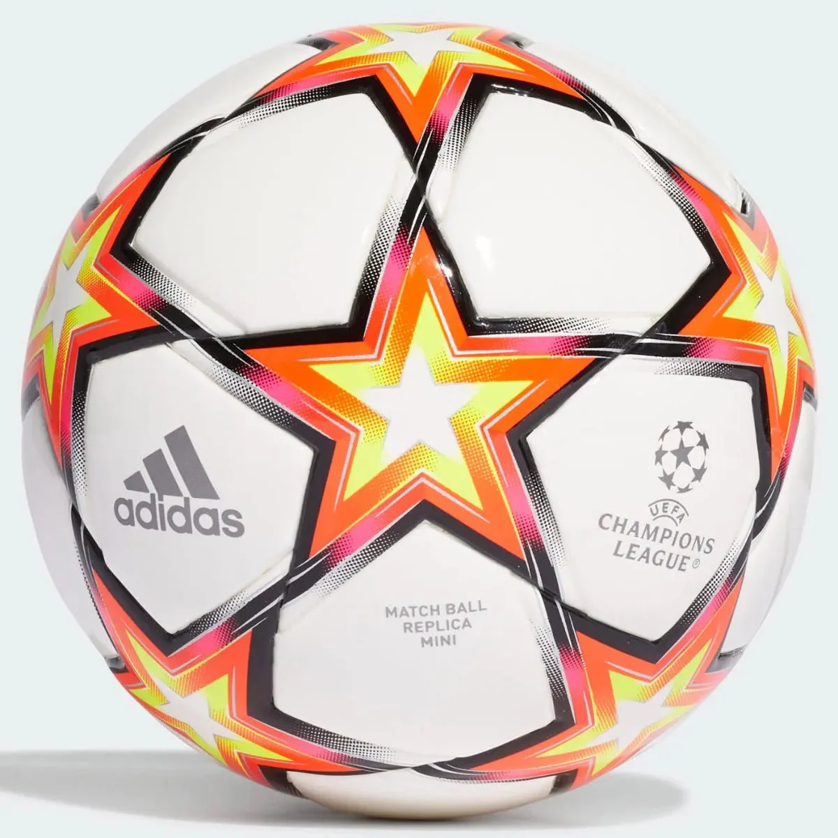 Adidas UCL MINI Pyrostorm Ball - White-Solar Red-Yellow