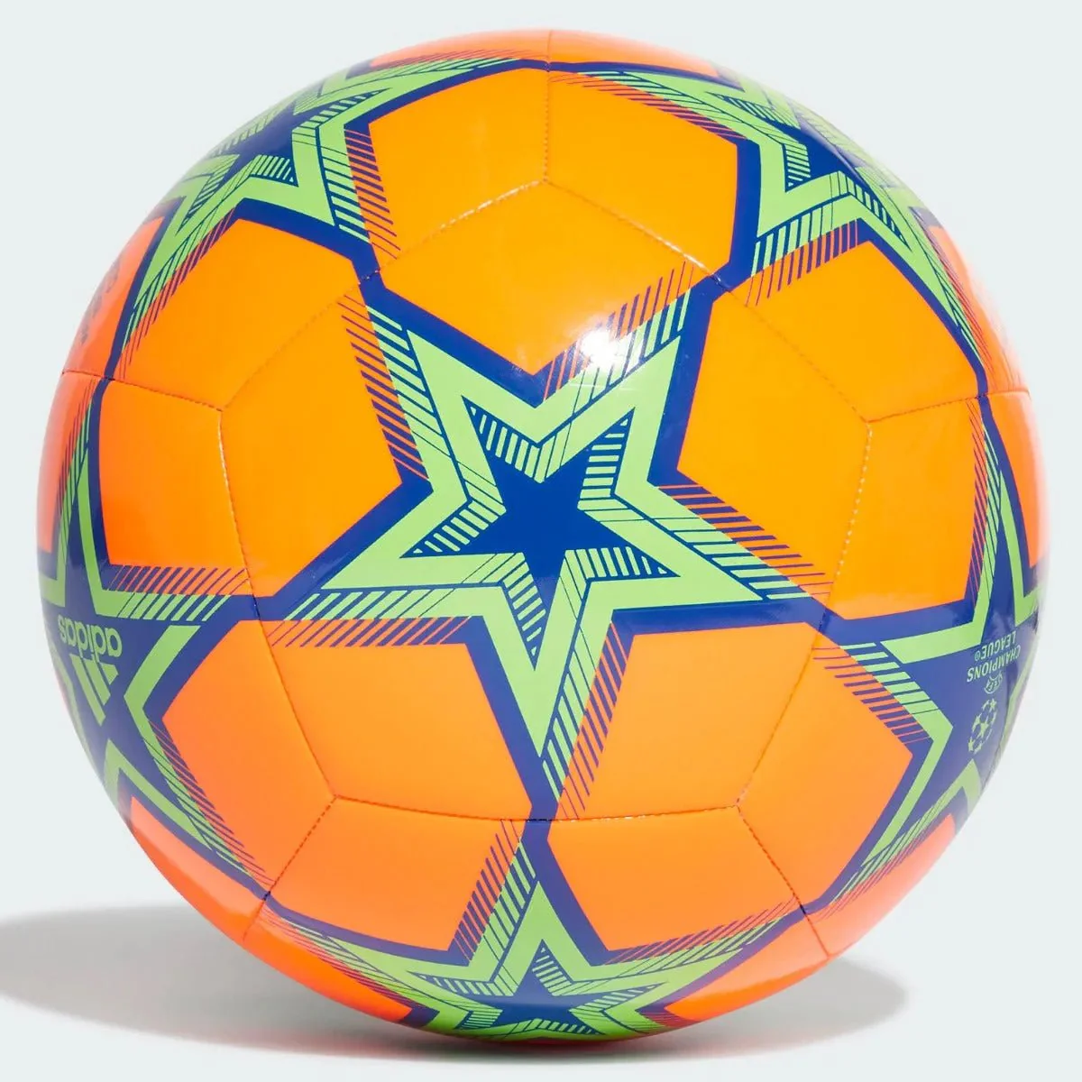 Adidas UCL Pyrostorm Club Ball - Solar Orange-Green-Blue - Image 2