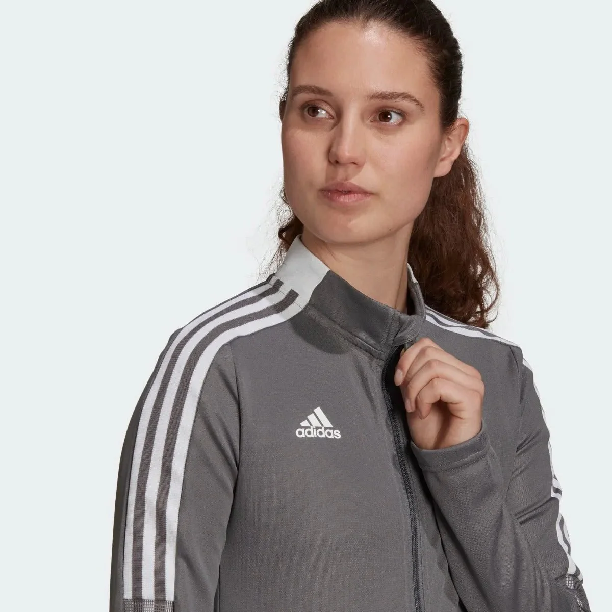 Adidas Women Tiro 21 Track Jacket - Team Grey - Image 4