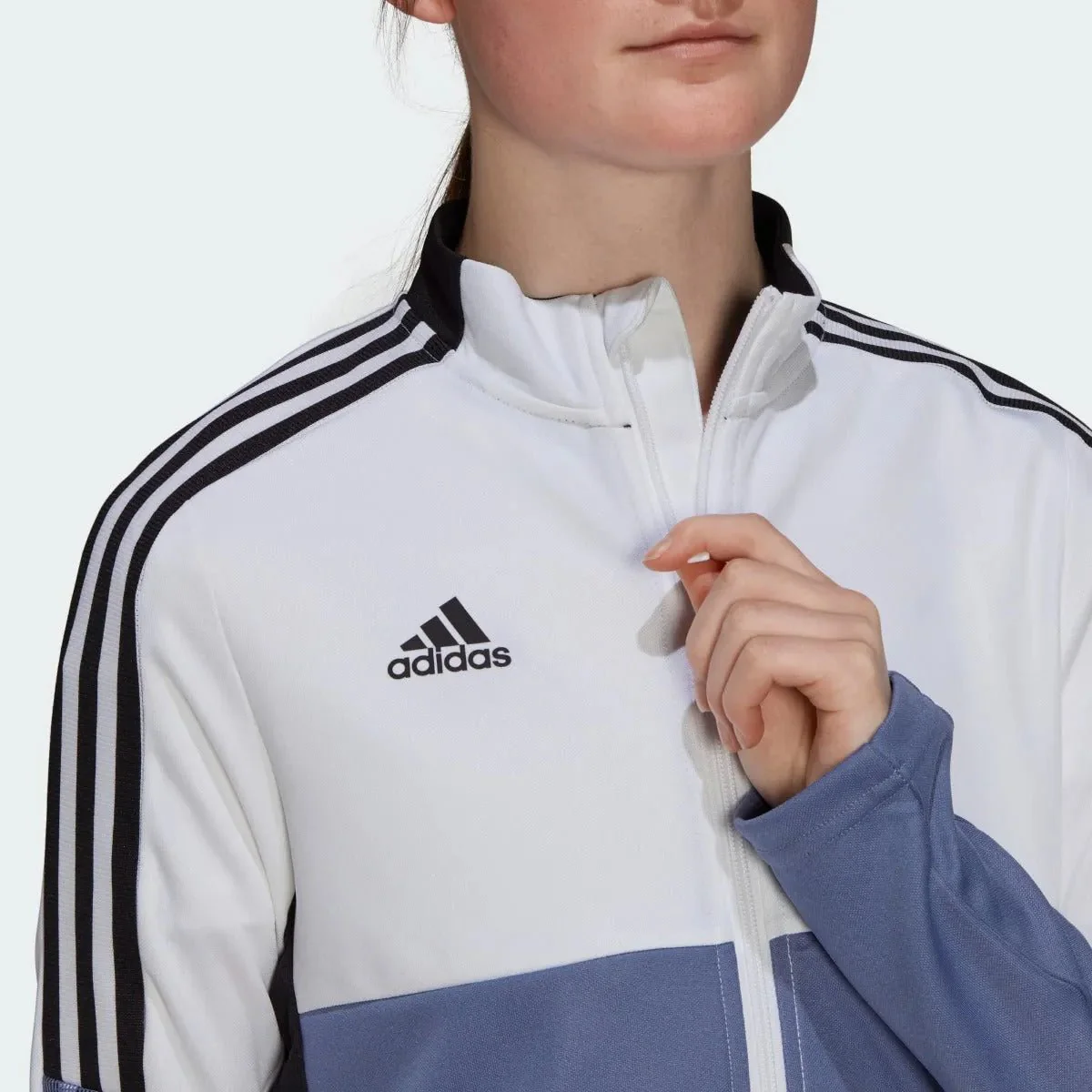 Adidas Women Tiro Track Jacket - White-Orbit Violet - Image 4
