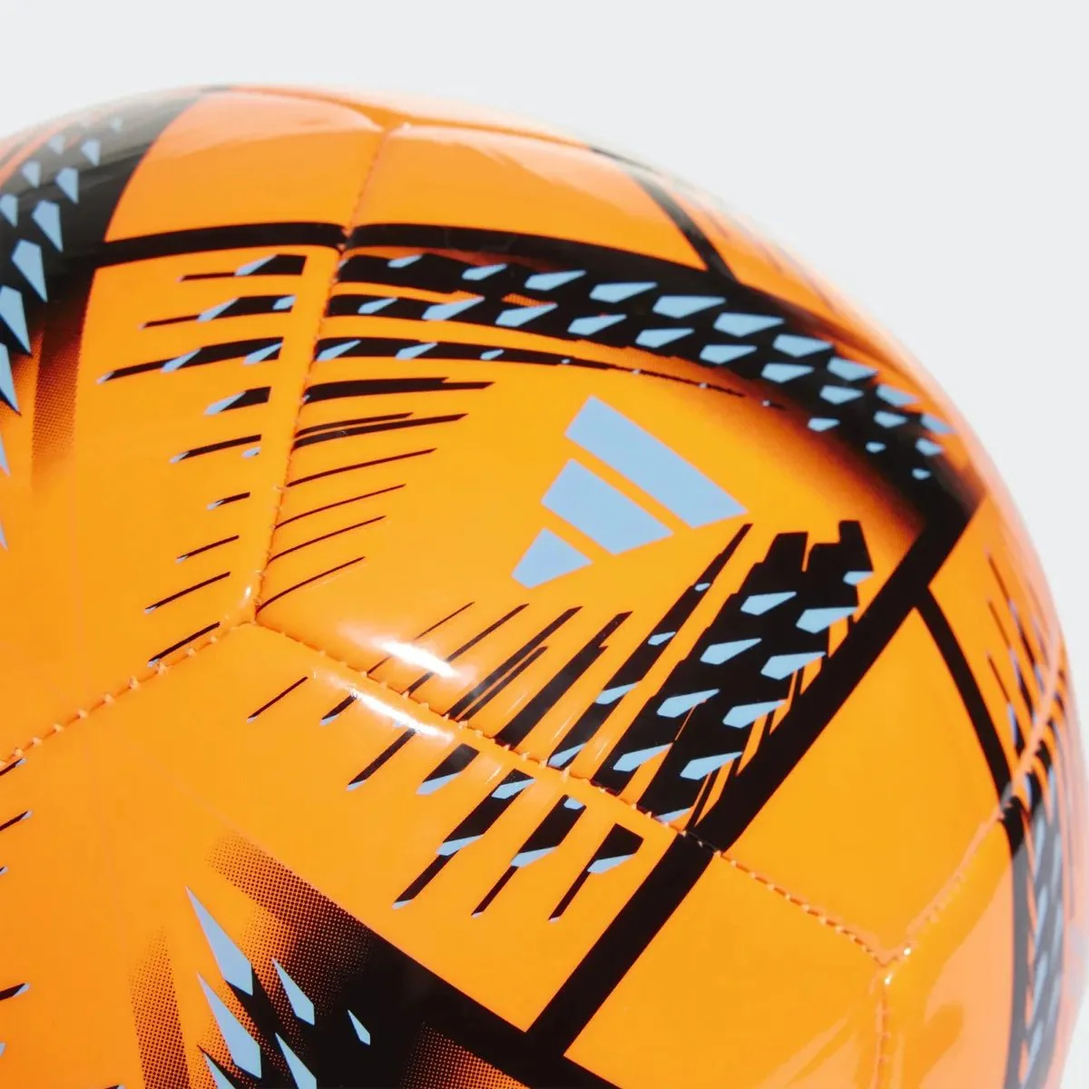 adidas World Cup 2022 Al Rihla Club Ball - Solar Orange-Black-Pantone - Image 4