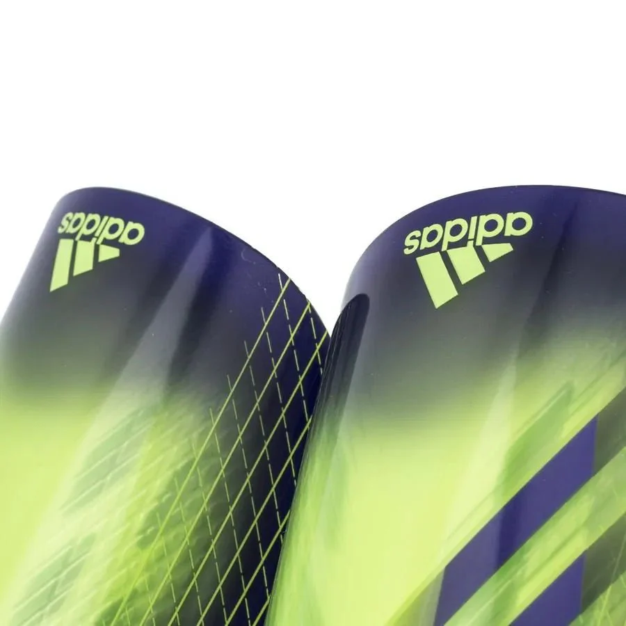 Adidas X League Shin Guards - Signal Green-Energy Ink - Image 2