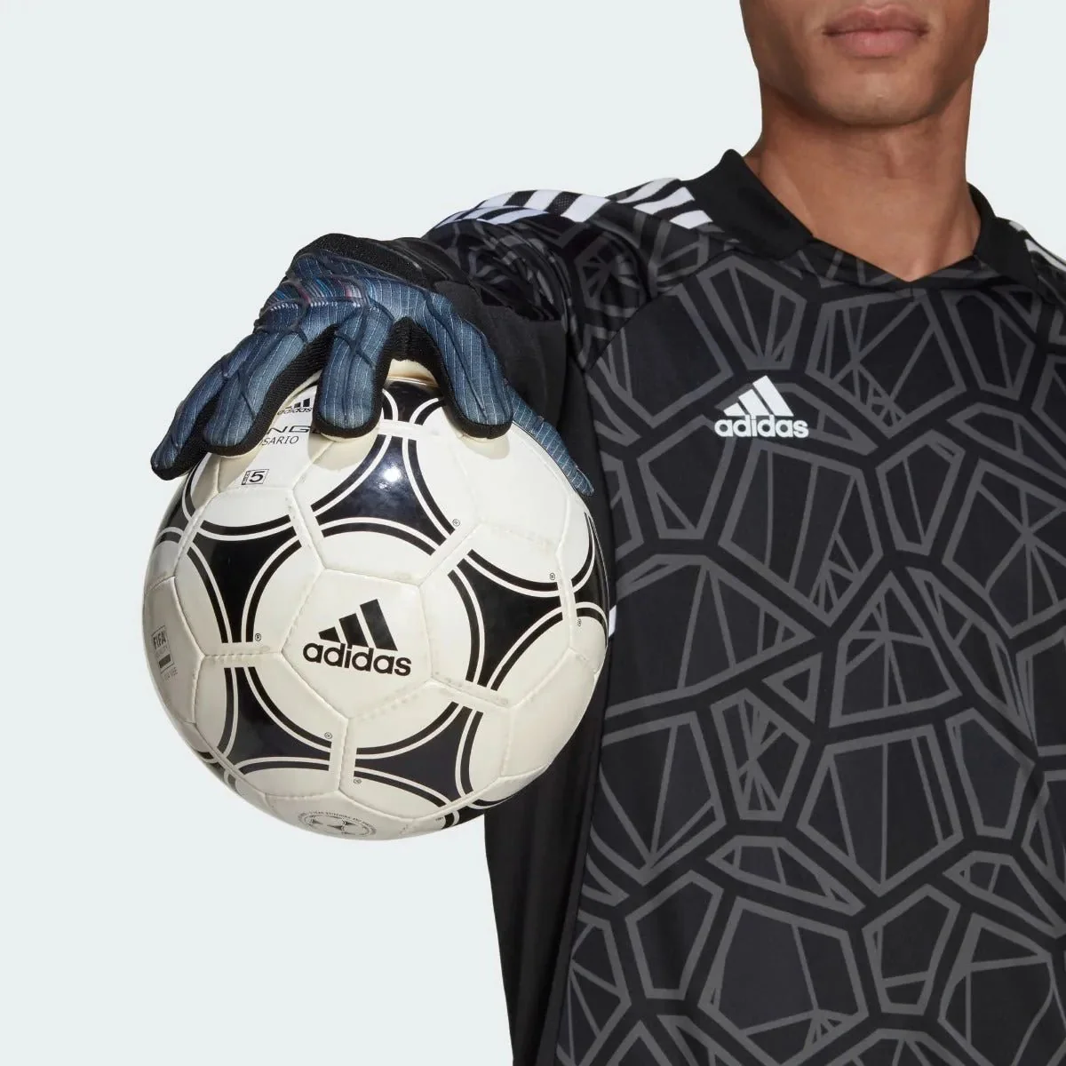Adidas X Pro Goalkeeper Gloves - Black-Blue Rush - Image 5