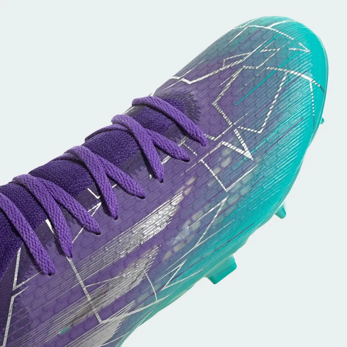 adidas X Speedflow .3 FG - Purple-Silver-Mint - Image 7