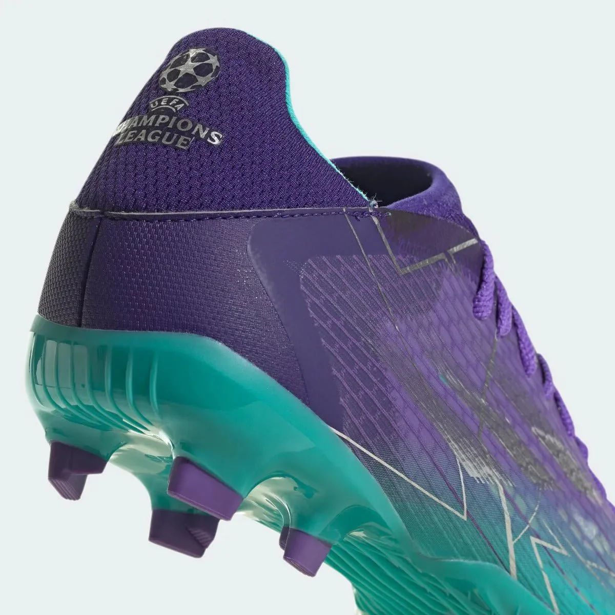 adidas X Speedflow .3 FG - Purple-Silver-Mint - Image 9
