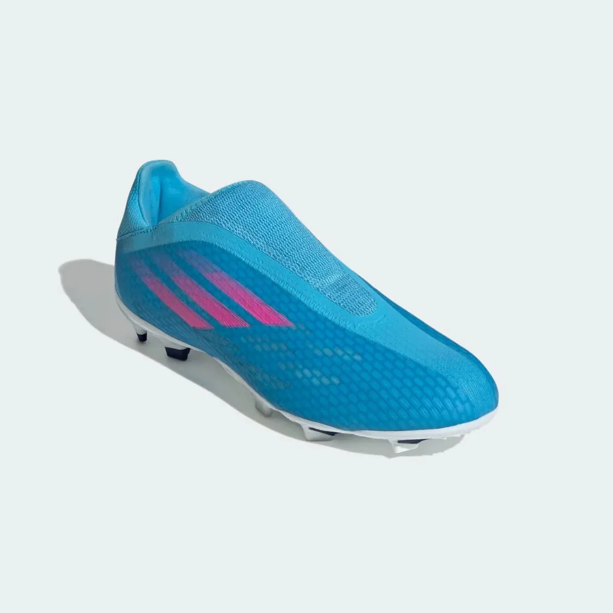 adidas X Speedflow .3 Laceless FG - Sky Rush-Shock Pink - Image 3