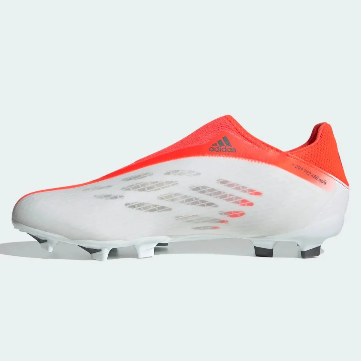 Adidas X Speedflow .3 Laceless FG - White-Iron. Metallic - Image 2