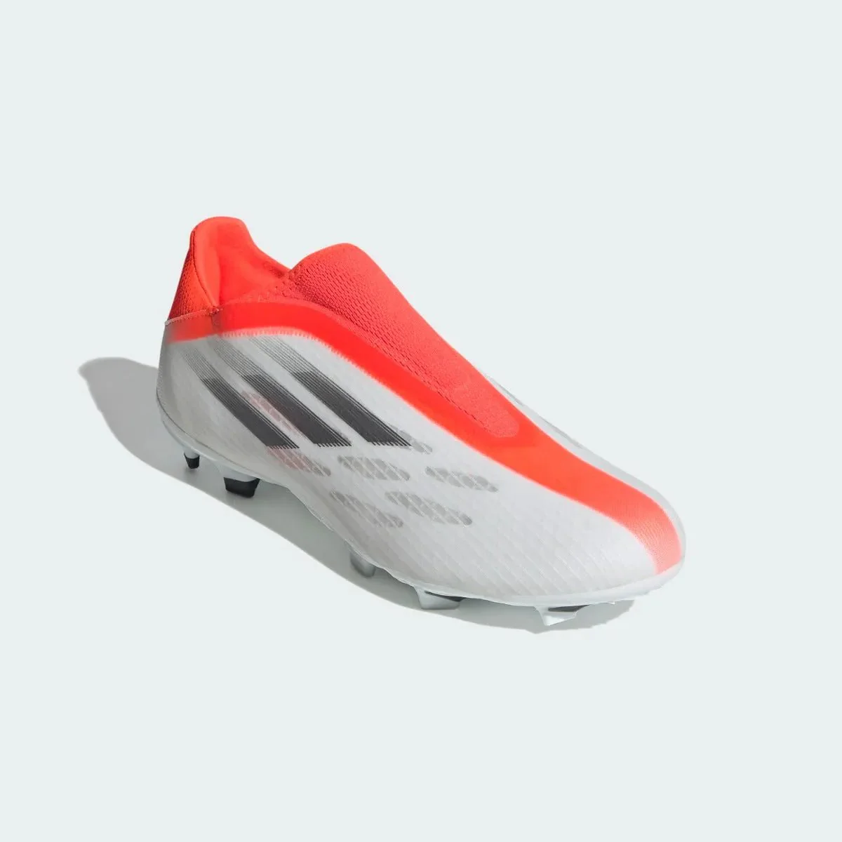 Adidas X Speedflow .3 Laceless FG - White-Iron. Metallic - Image 3