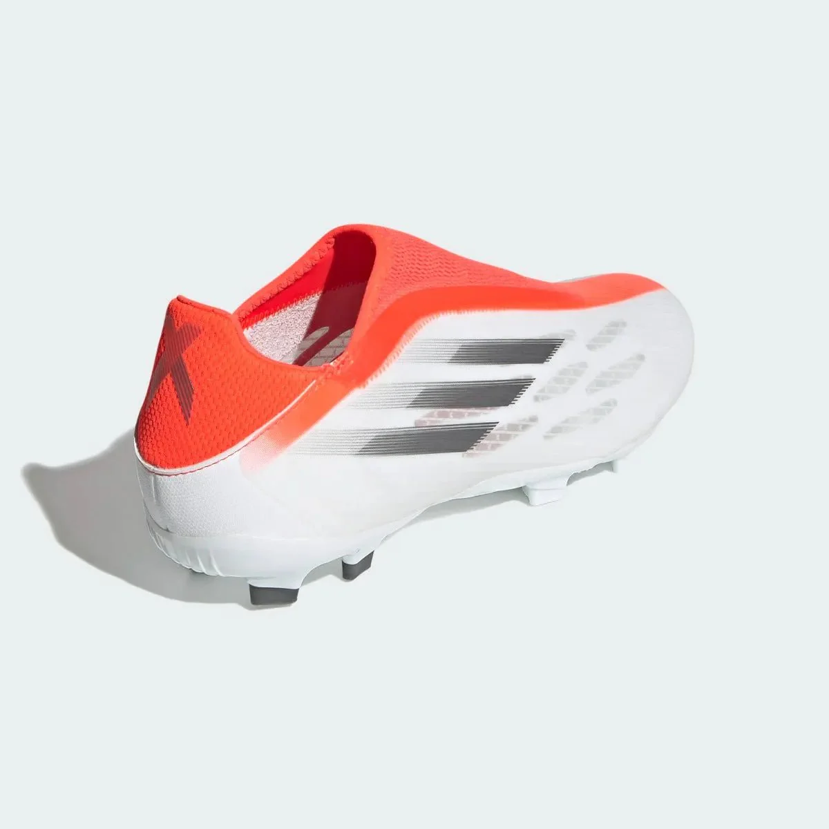 Adidas X Speedflow .3 Laceless FG - White-Iron. Metallic - Image 4