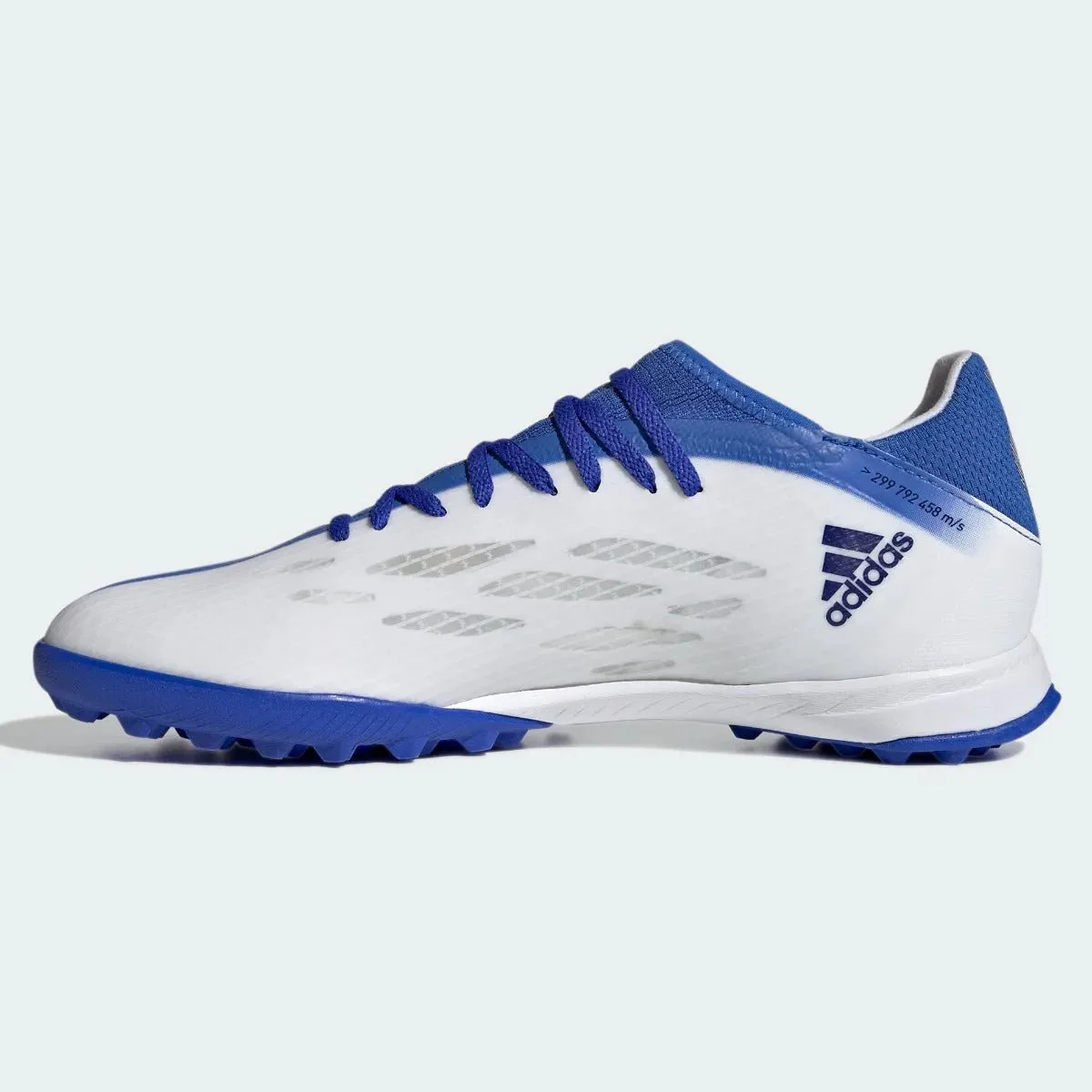adidas X Speedflow .3 Turf - White-Indigo-Hi Res Blue - Image 2