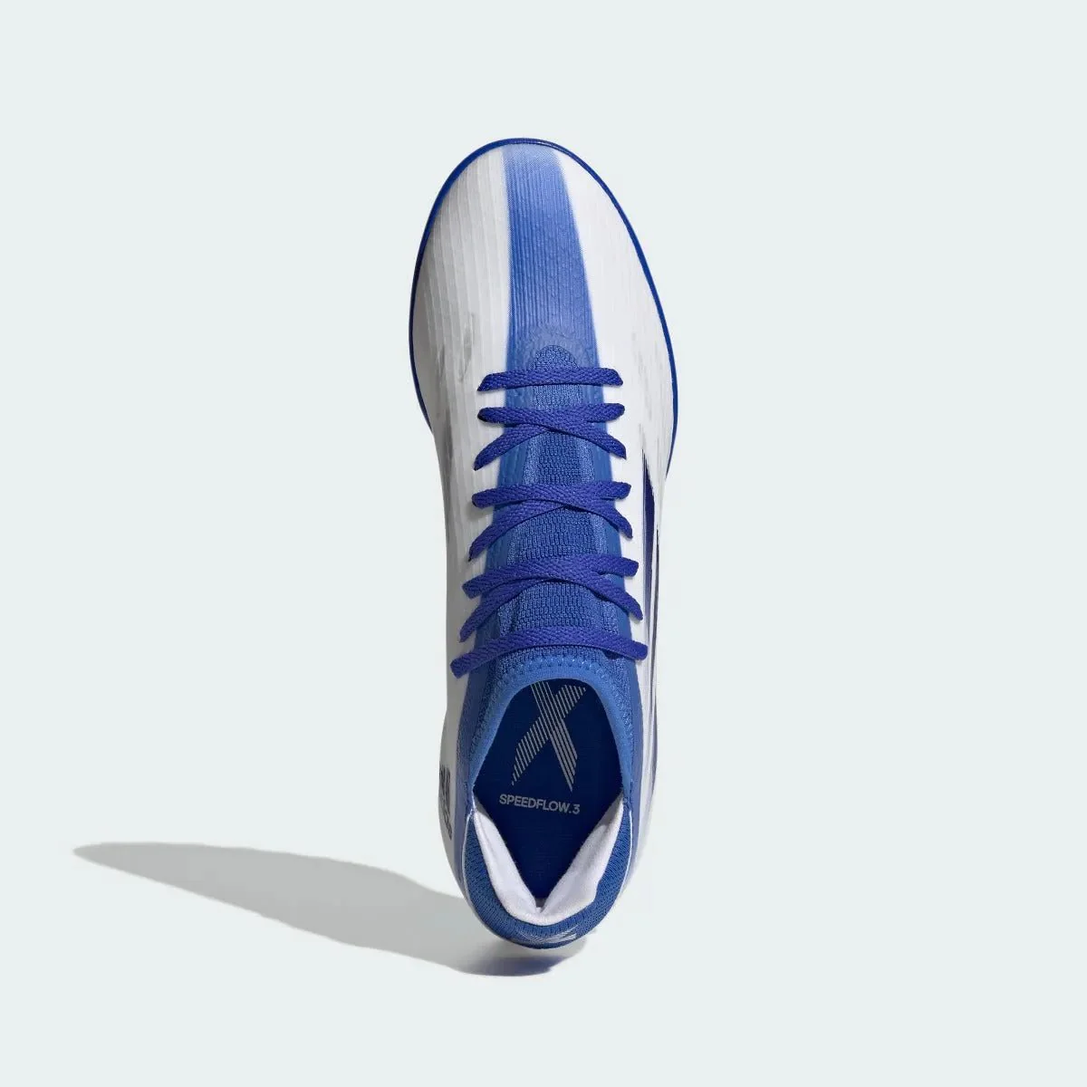 adidas X Speedflow .3 Turf - White-Indigo-Hi Res Blue - Image 5