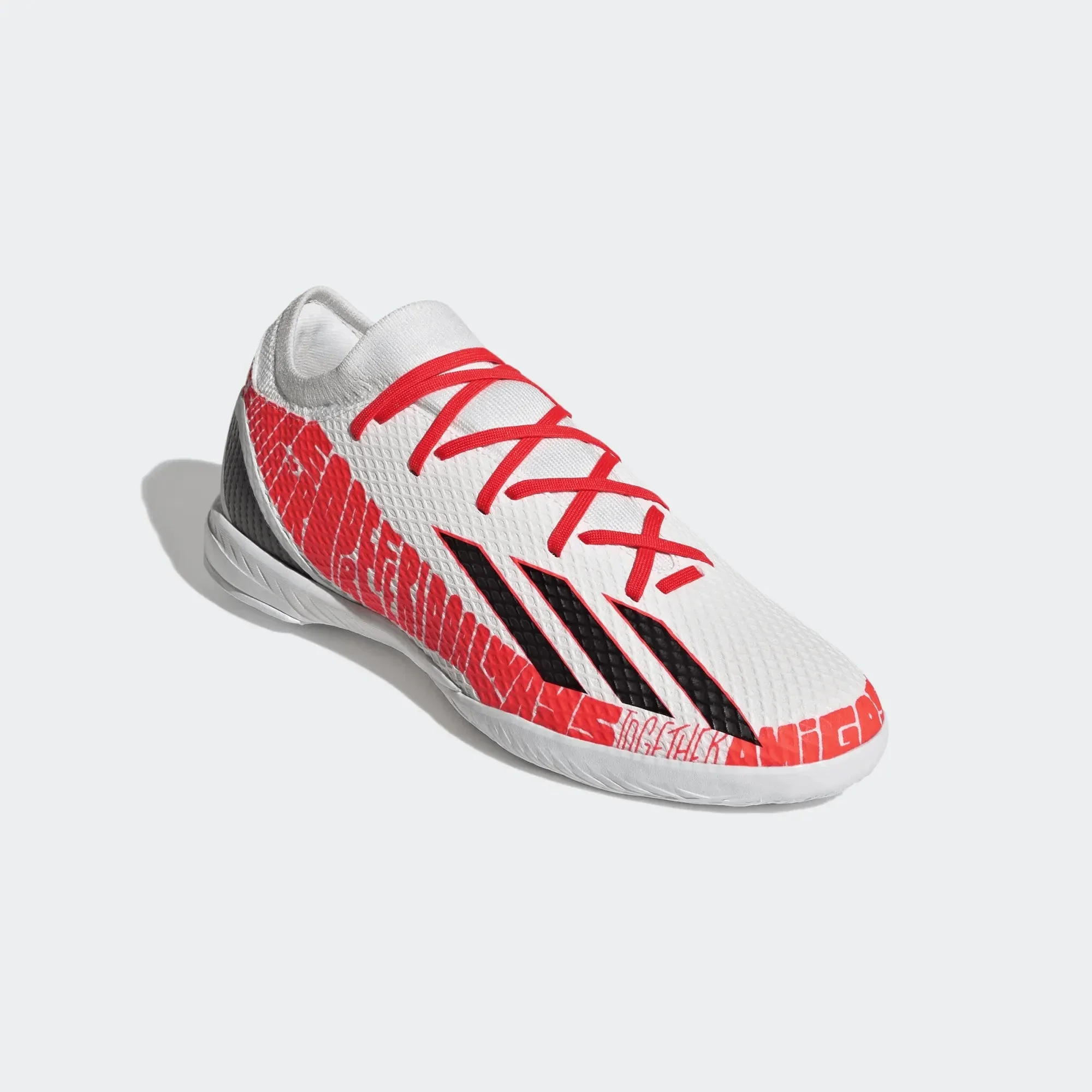adidas X SpeedPortal Messi .3 Indoor - White-Black-Solar Red - Image 3