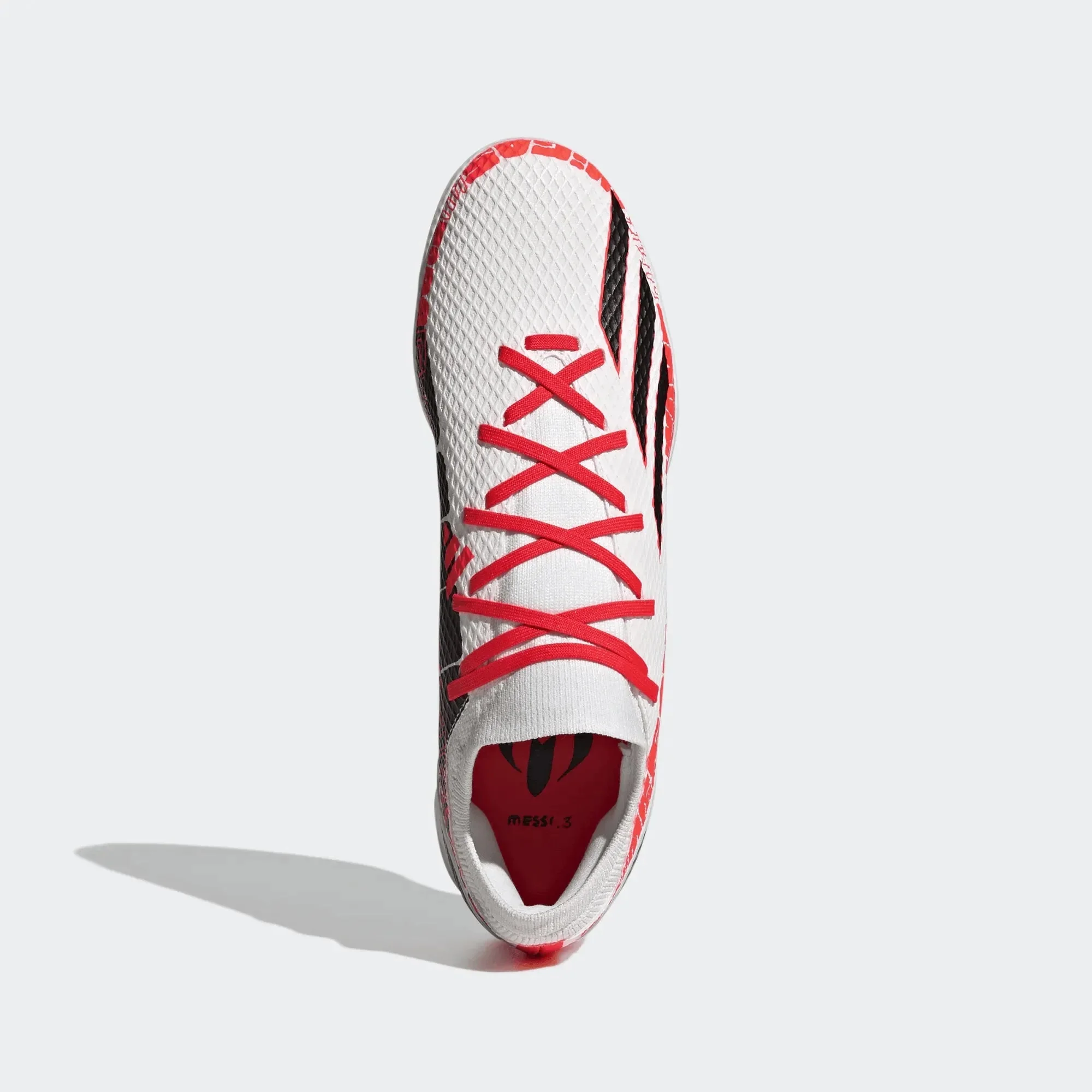 adidas X SpeedPortal Messi .3 Indoor - White-Black-Solar Red - Image 5
