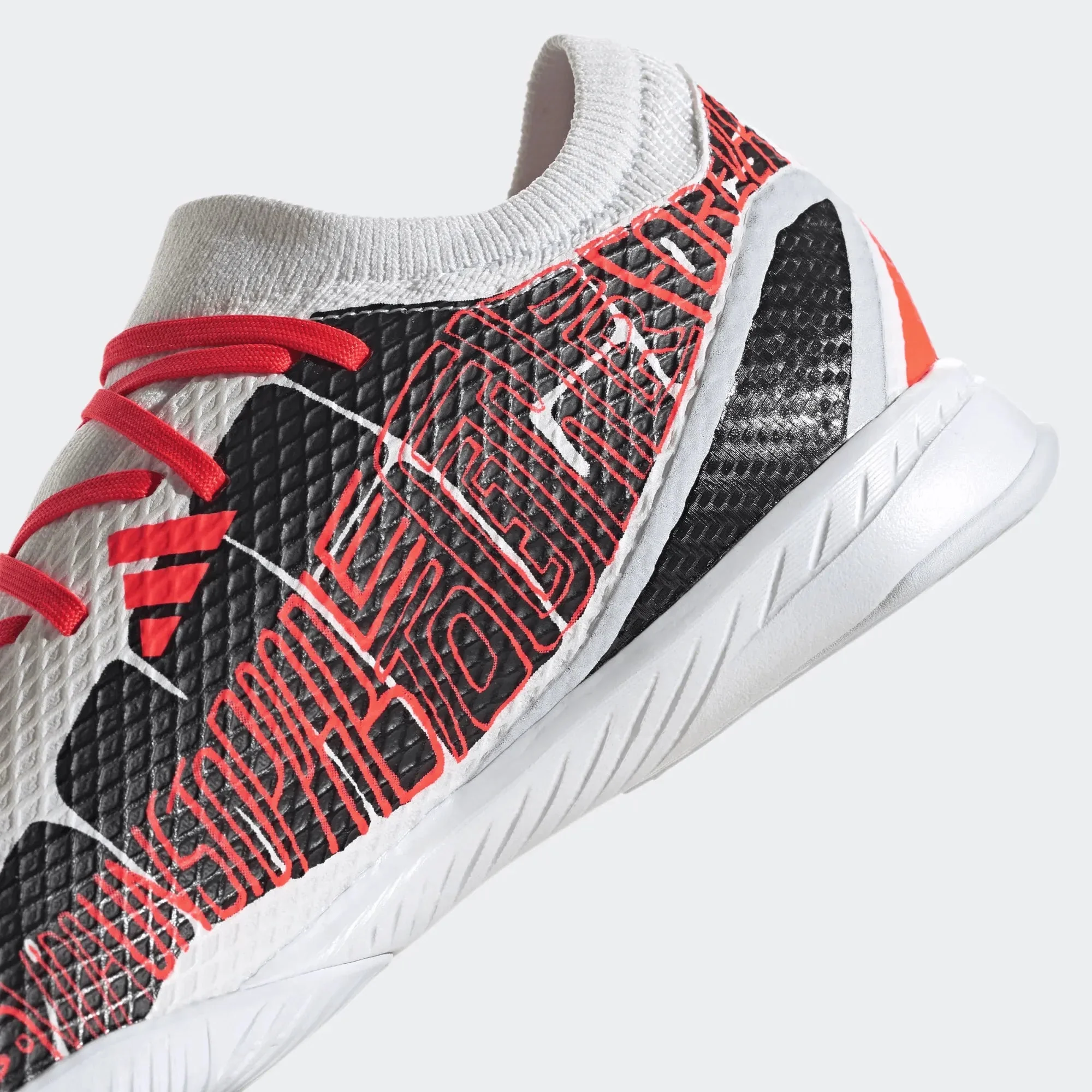 adidas X SpeedPortal Messi .3 Indoor - White-Black-Solar Red - Image 9