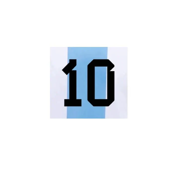 Argentina 2022-23 Home Messi #10 Jersey Name Set - Image 2