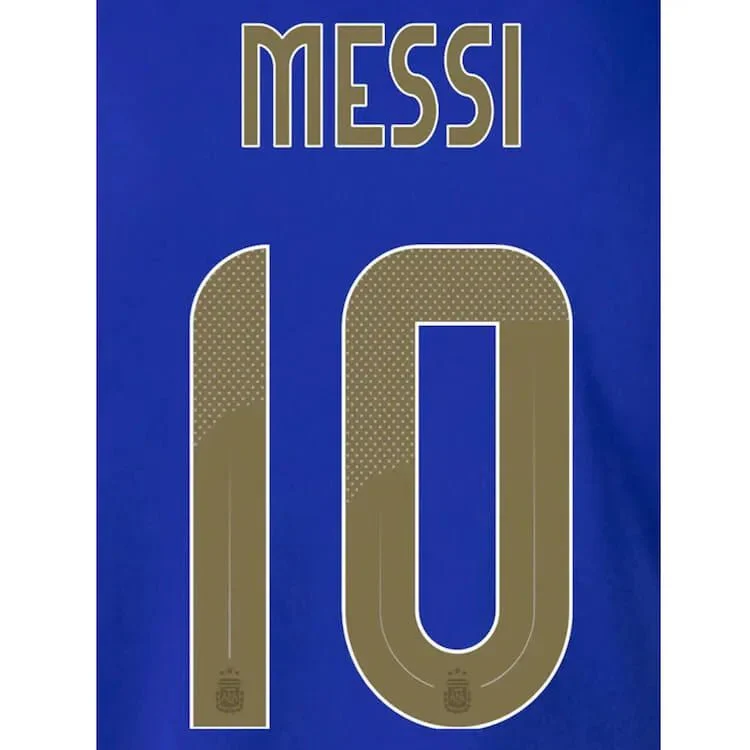 Argentina 2024/25 Away Messi #10 Youth Jersey Name Set