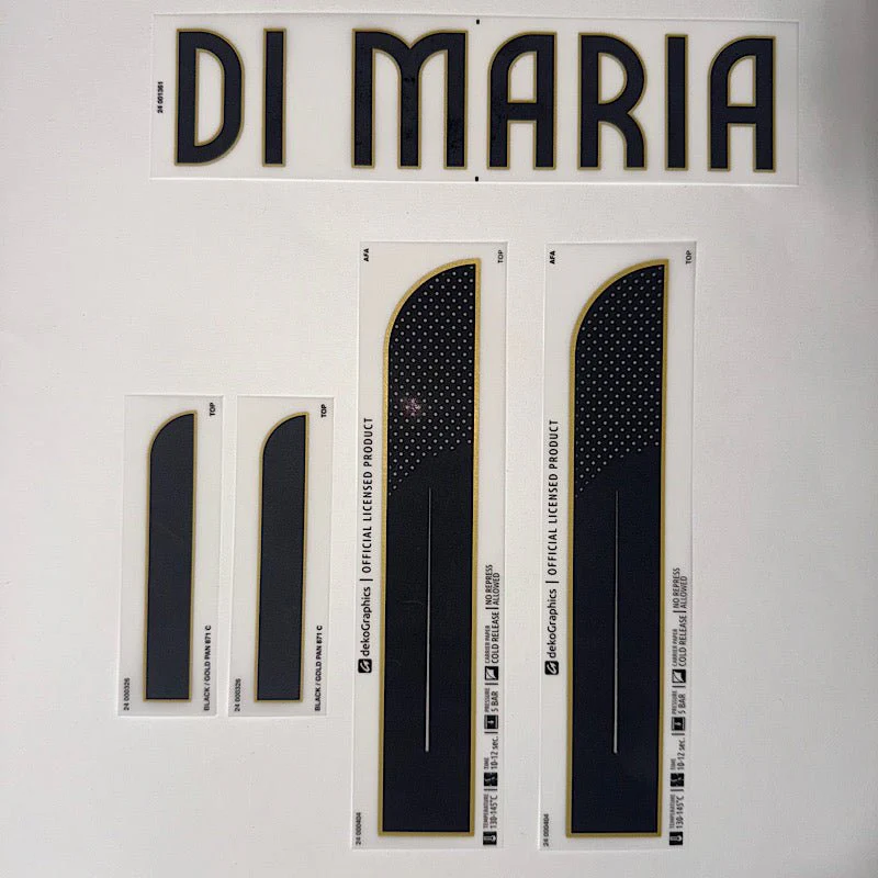 Argentina 2024/25 Home  Di Maria #11 Youth Jersey Name Set