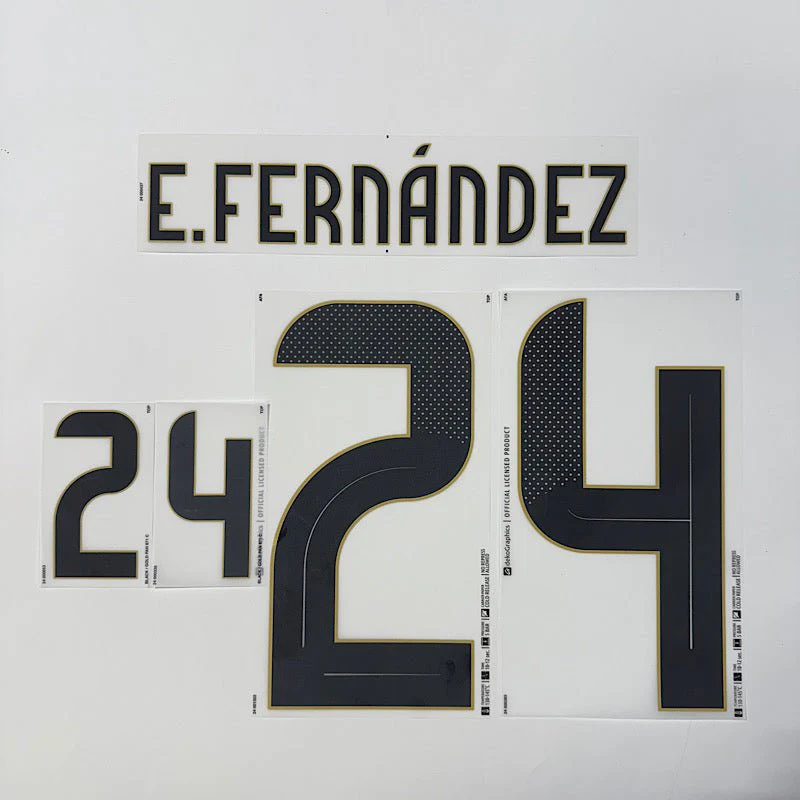Argentina 2024/25 Home E. FERNANDEZ Youth Official Name Set