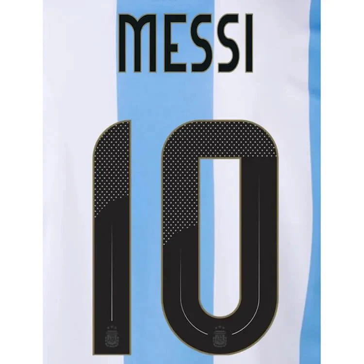 Argentina 2024/25 Home Messi #10 Youth Jersey Name Set