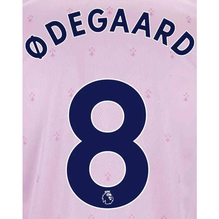Arsenal 2022/23 Third Odegaard #8 Jersey Name Set Navy