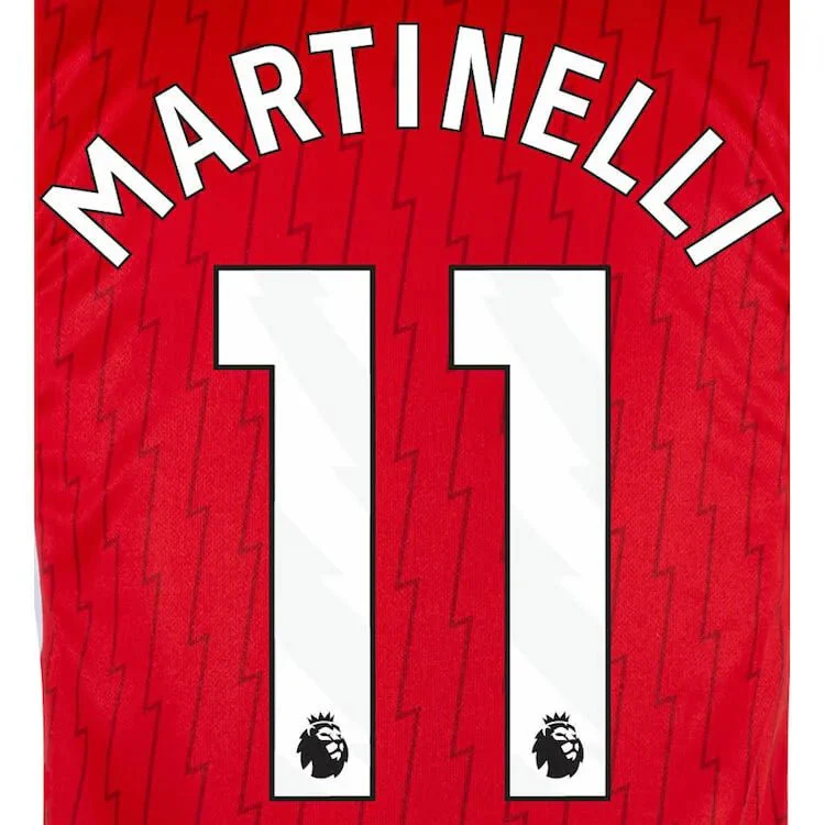 Arsenal 2023-Home Martinelli #11 Jersey Name Set-White
