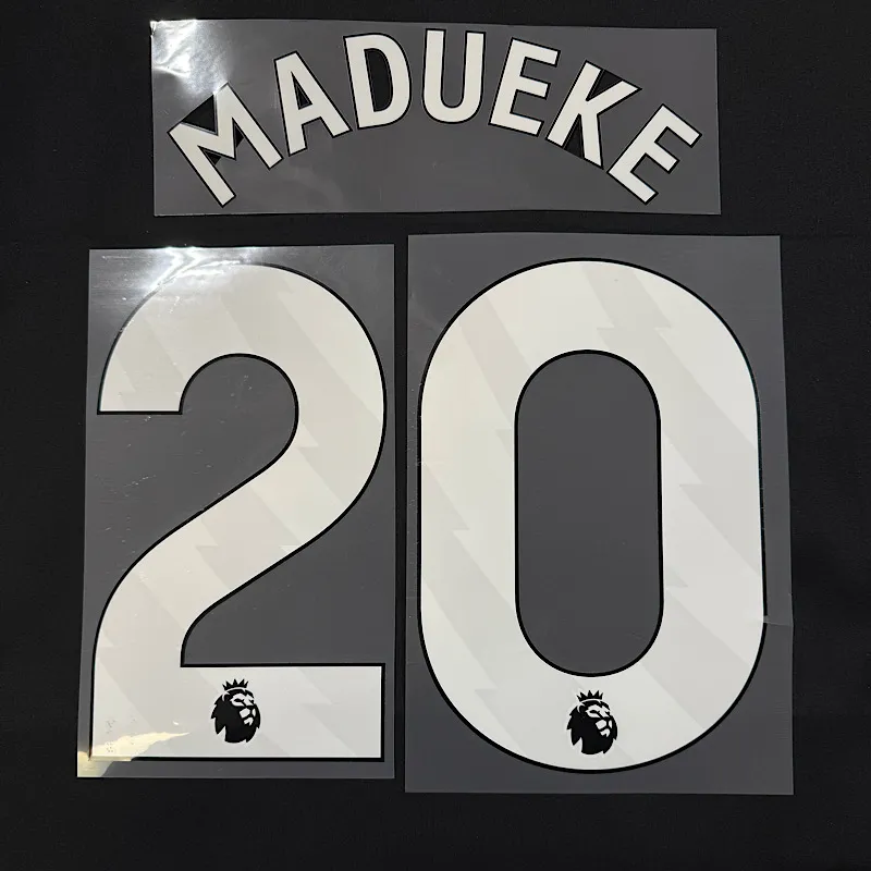 Arsenal 2025-Home MADUEKE #20 Official Name Set-White