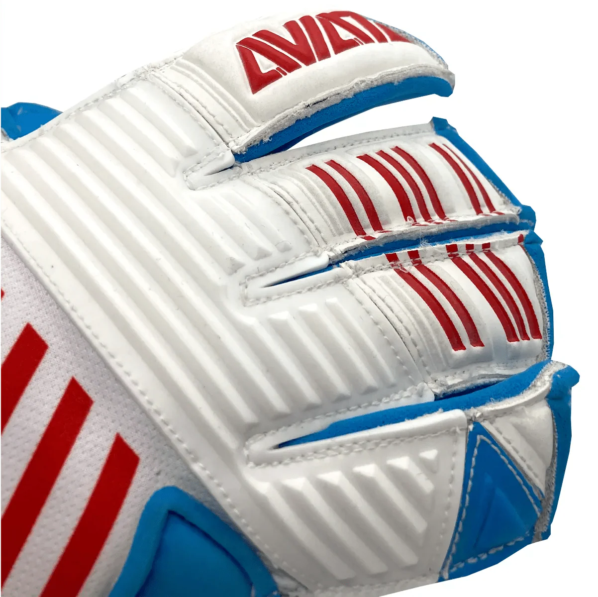 Aviata Stretta Feuer USA V7 Goalkeeper Gloves - White-Red-Blue - Image 3