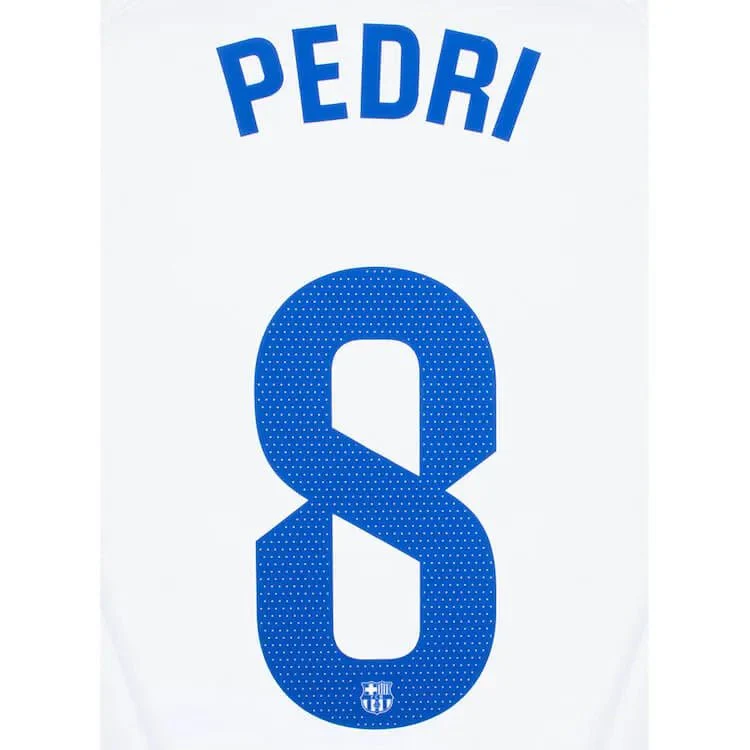 Barcelona 2023/24 Away Pedri #8 Youth Jersey Name Set