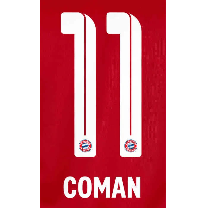 Bayern Munich 2021/22 Home Coman #11 Jersey Name Set