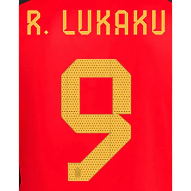 Belgium 2022-23 Home R. Lukaku #9 Jersey Name Set