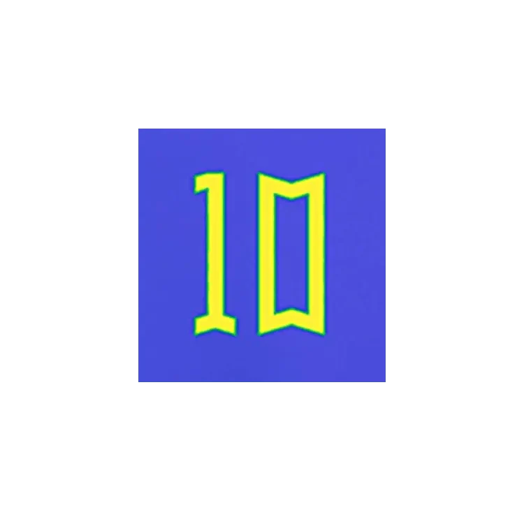 Brazil 2022-23 Away Neymar JR Youth #10 Jersey Name Set - Image 2