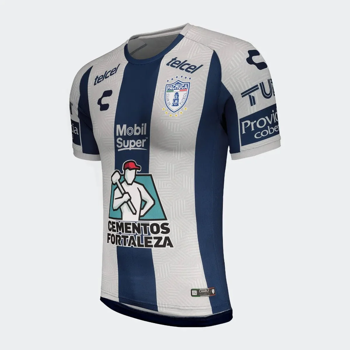 Charly 2020-21 Pachuca Home Jersey - Grey-Navy - Image 3
