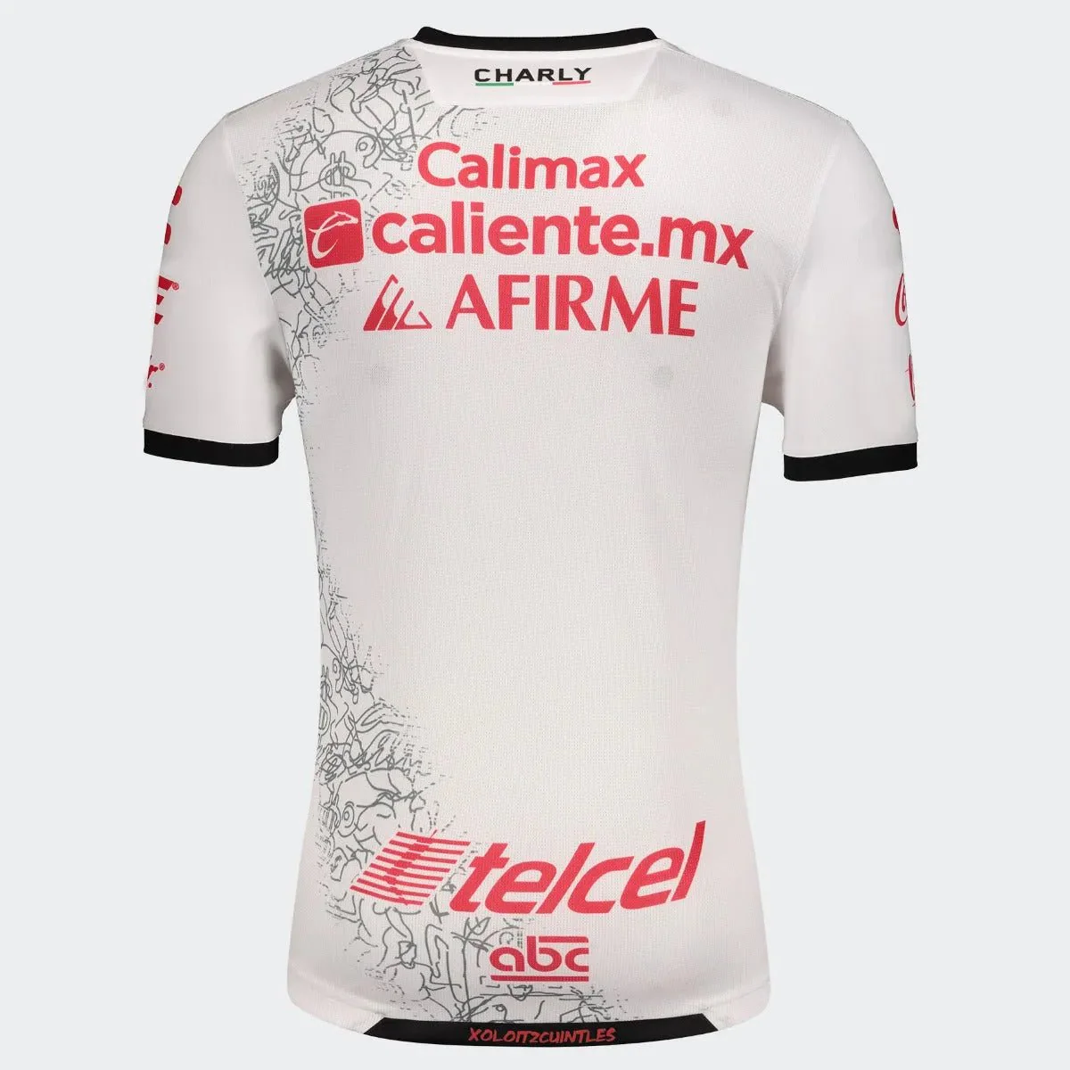 Charly 2020-21 Xolos Away Jersey - White-Red - Image 2