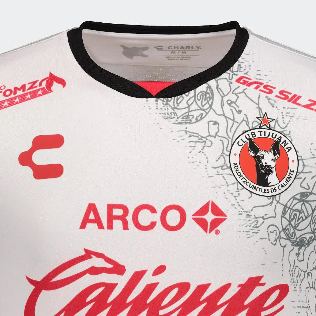 Charly 2020-21 Xolos Away Jersey - White-Red - Image 4