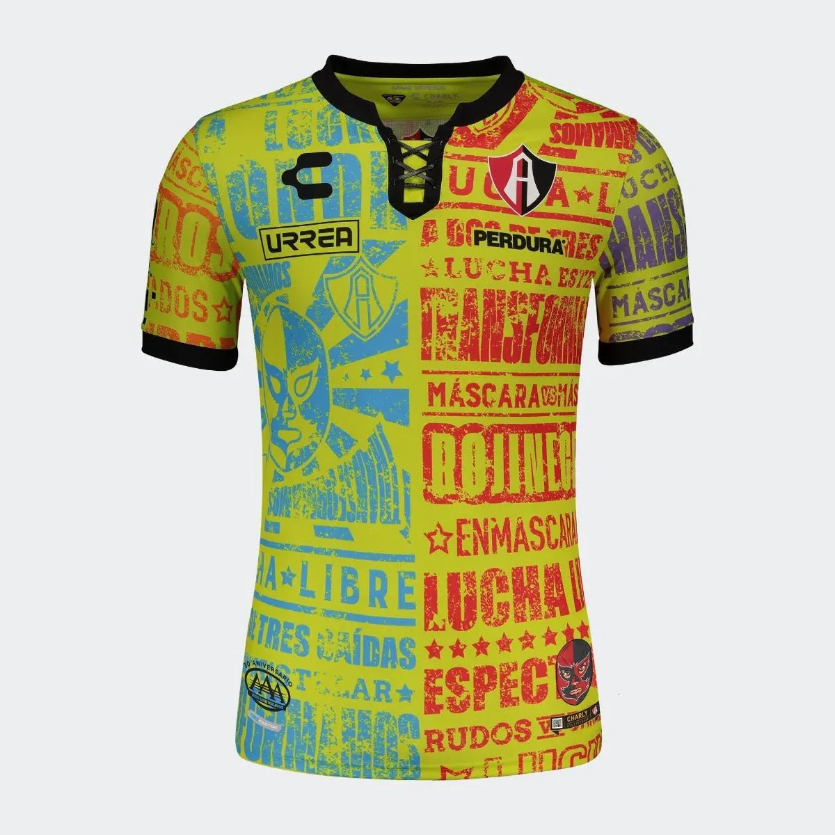 Charly 2021-22 Atlas Third Jersey - Yellow-Red-Blue