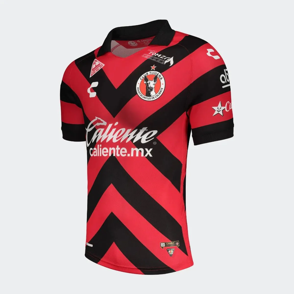 Charly 2021-22 Club Tijuana Home Jersey - Red-Black - Image 3