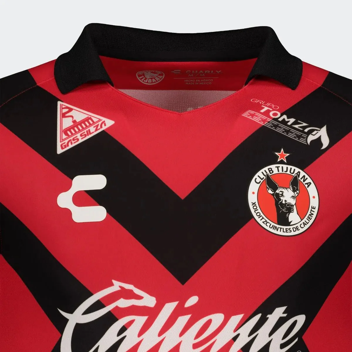 Charly 2021-22 Club Tijuana Home Jersey - Red-Black - Image 4
