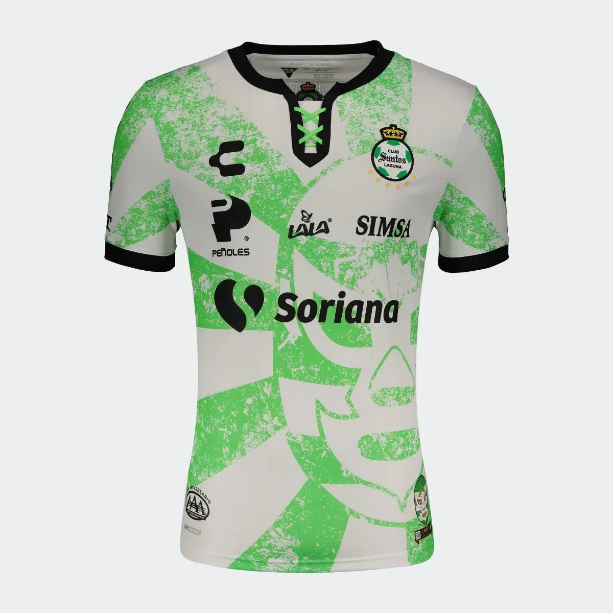 Charly 2021-22 Santos Laguna Third Jersey - White-Green