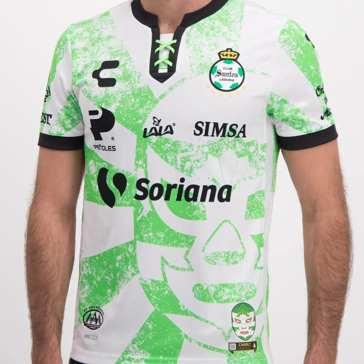 Charly 2021-22 Santos Laguna Third Jersey - White-Green - Image 5