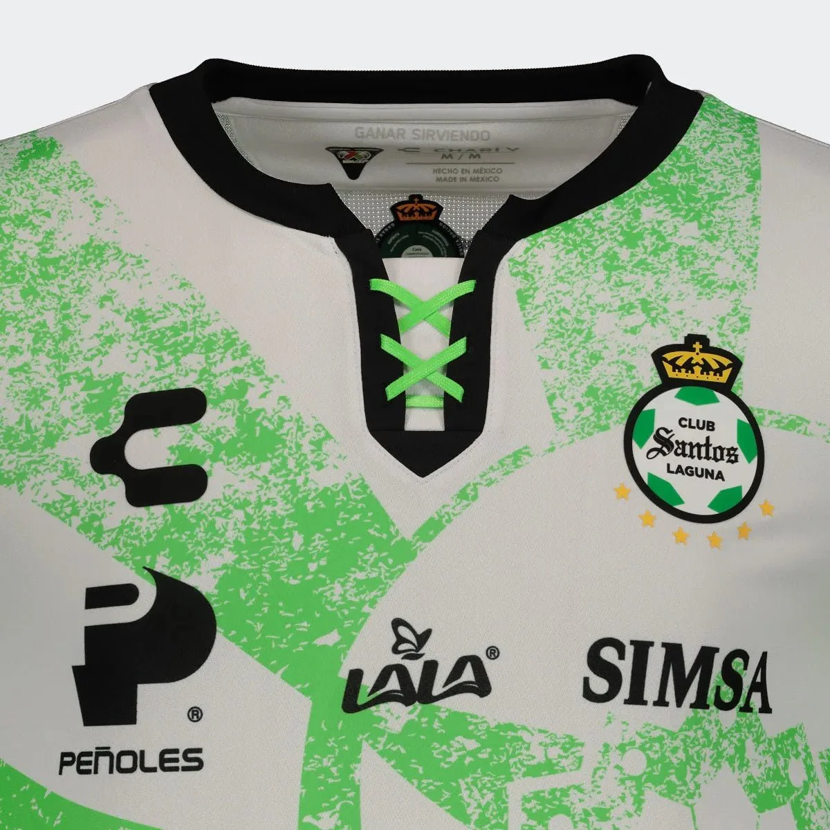 Charly 2021-22 Santos Laguna Third Jersey - White-Green - Image 6