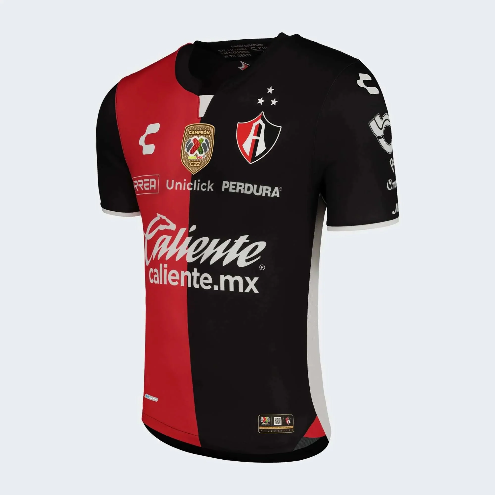 Charly 2022-23 Atlas Home Jersey - Red-Black - Image 2