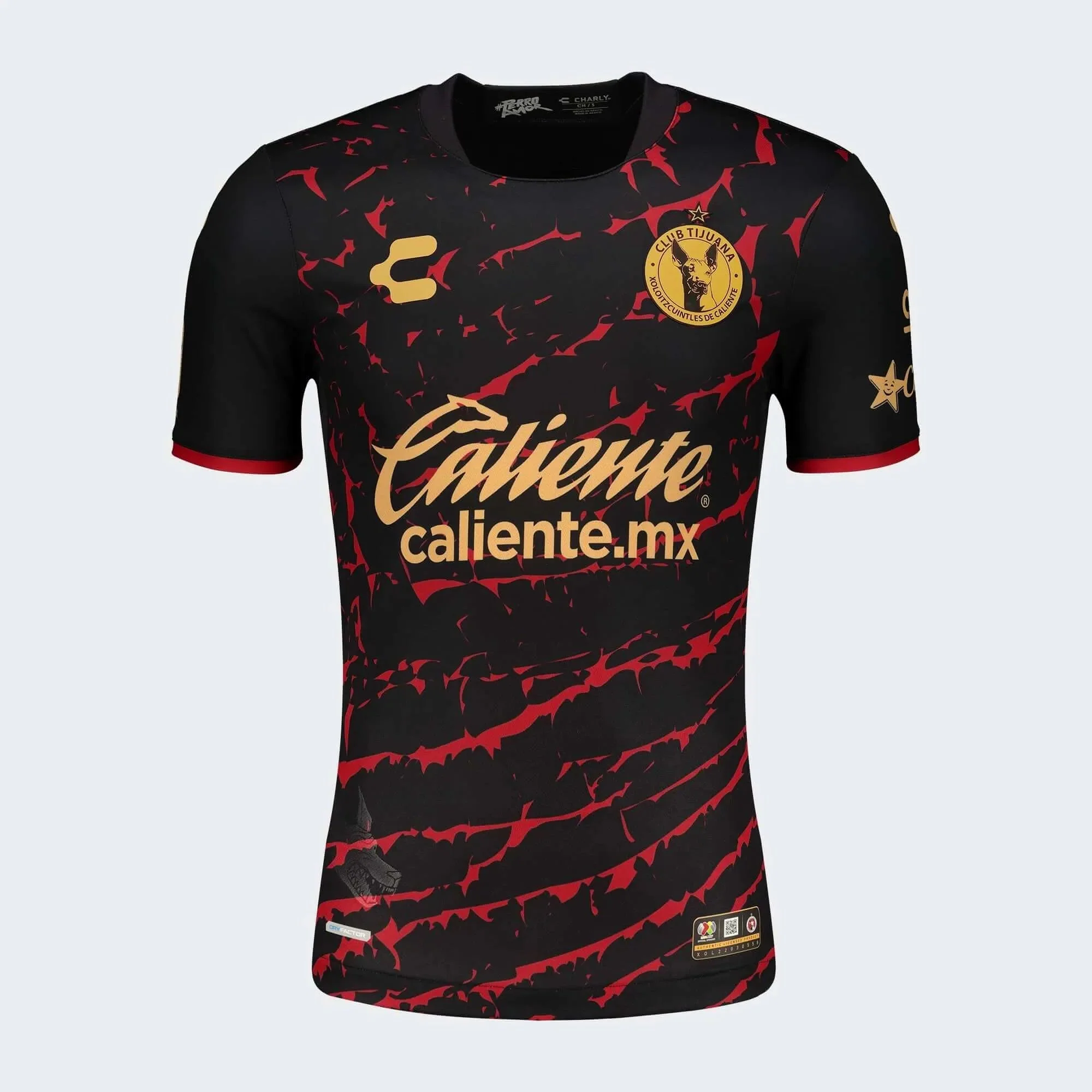 Charly 2022-23 Club Tijuana Home Jersey - Black-Red
