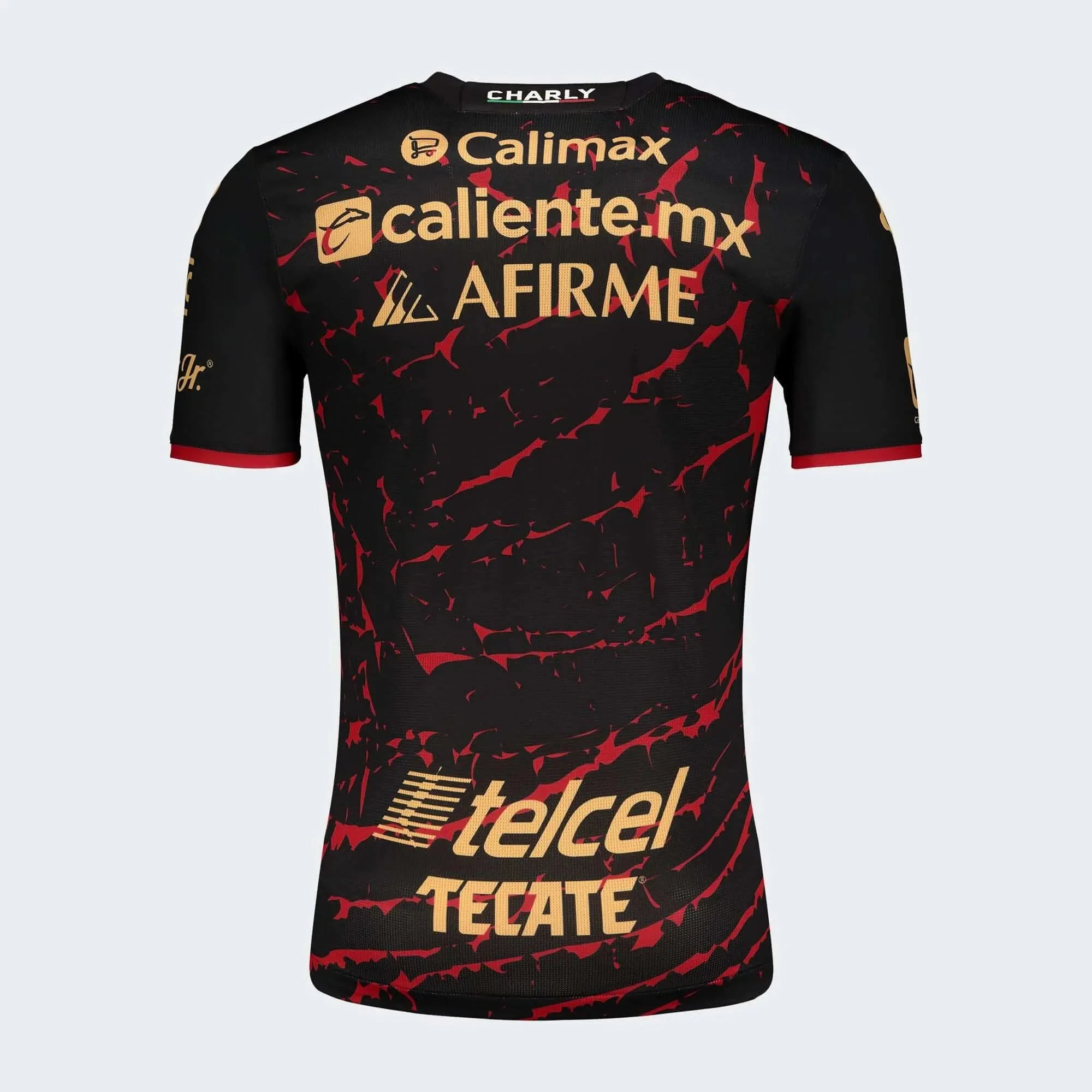 Charly 2022-23 Club Tijuana Home Jersey - Black-Red - Image 3